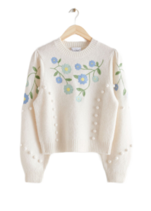 Embroidered knit Sweater