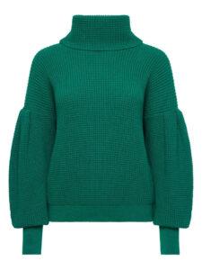  Puffed Sleeve Sweater